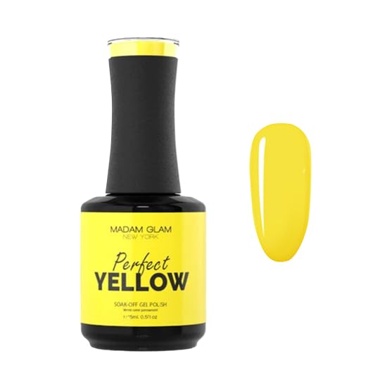 Madam Glam Perfect Yellow Hema Free Soak-Off Gel 15 ml bottle Suitable for UV and Led lamp