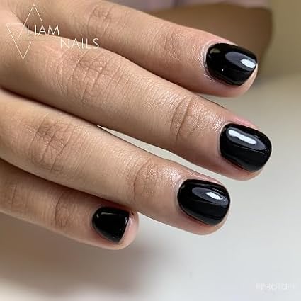 Madam Glam Perfect Gel Polish 15ml - UV LED Color 0.5oz / 15ML Super Long Lasting (Black, 0.5 Fl Oz)