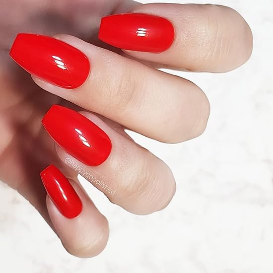 Madam Glam - Perfect Red Gel Polish 15ml - UV/LED Home Gel Manicure - Vibrant Color - Quick Cure & Easy Removal - Vegan & Professional Grade