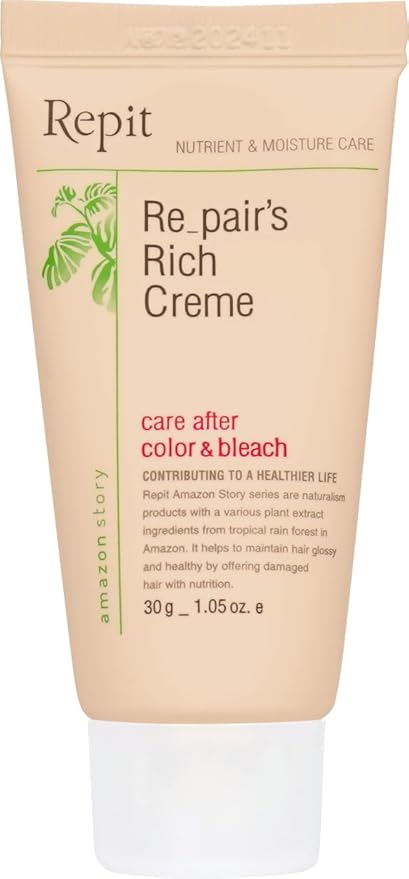 Repit Travel Size Nature Shampoo, Treatment & Rich Cream Contains Sacha Inchi, Omega 3,6,9 for All Hair Types, Restore Dry and Damaged Hair - Sulfate, Paraben, Cruelty Free |RepitUSA
