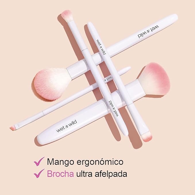 wet n wild Full Coverage Foundation Brush, Packed Bristles for All Formulas, Comfort Grip, Cruelty-Free & Vegan