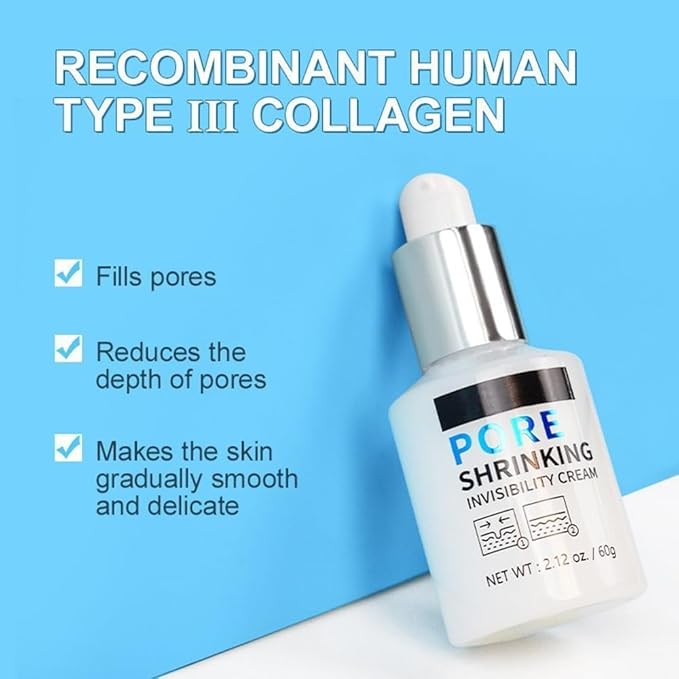 Pore Shrinking Invisibility Face Primer, Pore Invisible Cream, Instantly Conceals, Hydrates & Smooths -Radiant, Lightens Fine Lines, Oil Control Firming, Nourishing Soothing Base