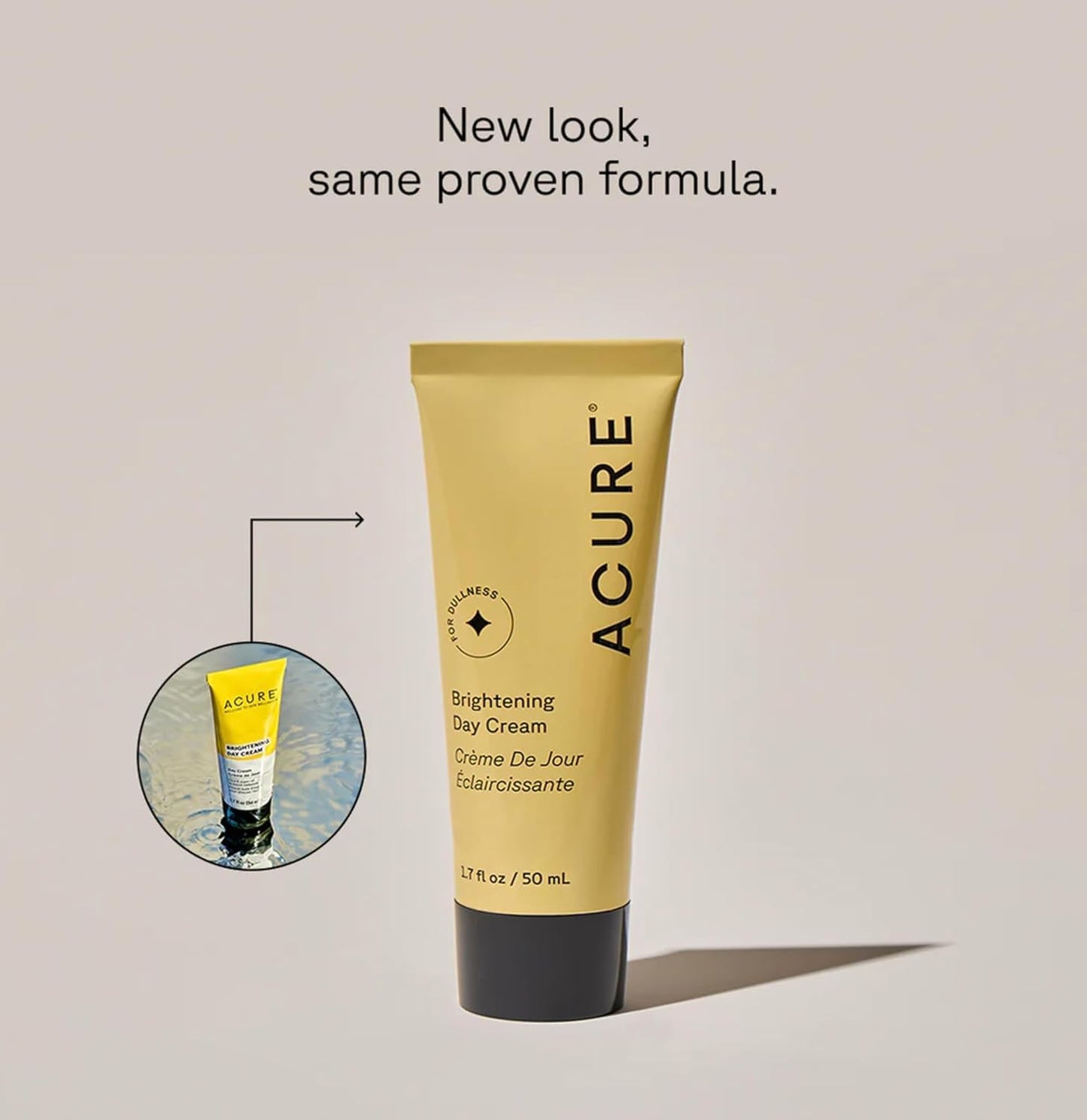 Acure Brightening Day & Night Cream Set – Hydrating & Radiance-Boosting Moisturizers for Even Skin Tone & Smooth Texture, Vegan, 1.7 Fl Oz Each