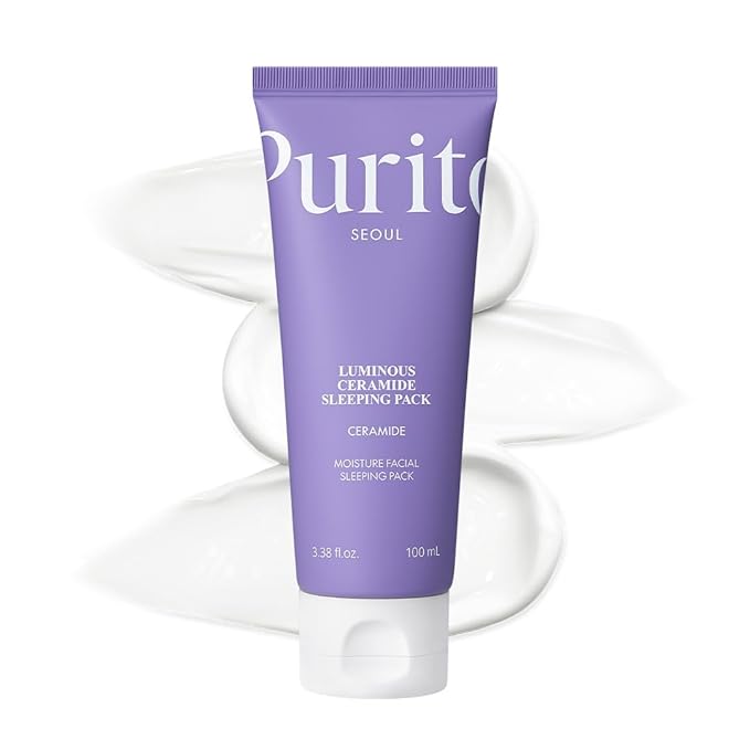 Luminous Ceramide Sleeping Pack – Overnight Recovery Cream with 3,000ppm Ceramide, Cica Complex to Calm Irritation & Redness, and Long-Lasting Hydration for Sensitive Skin, 80ml / 2.70 fl.oz