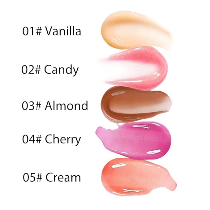 Summer Hydrating Lip Butter Balms Lip Gloss,Natural Vegan Lip Balm Tinted for Instant Moisture,Shine,Hydration Sheer-Tinted,Soothes & Softens Dry Lips,Bálsamo labial hidratante 01#Vanilla (0.5 Fl Oz)