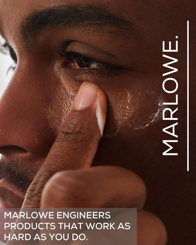 MARLOWE. No. 127 Mens Eye Cream with Vitamin C, Caffeine and Moisturizing Squalane for Puffiness, Wrinkles & Dark Circles, Targeted Under Eye Skin Care, 0.5 FL Oz