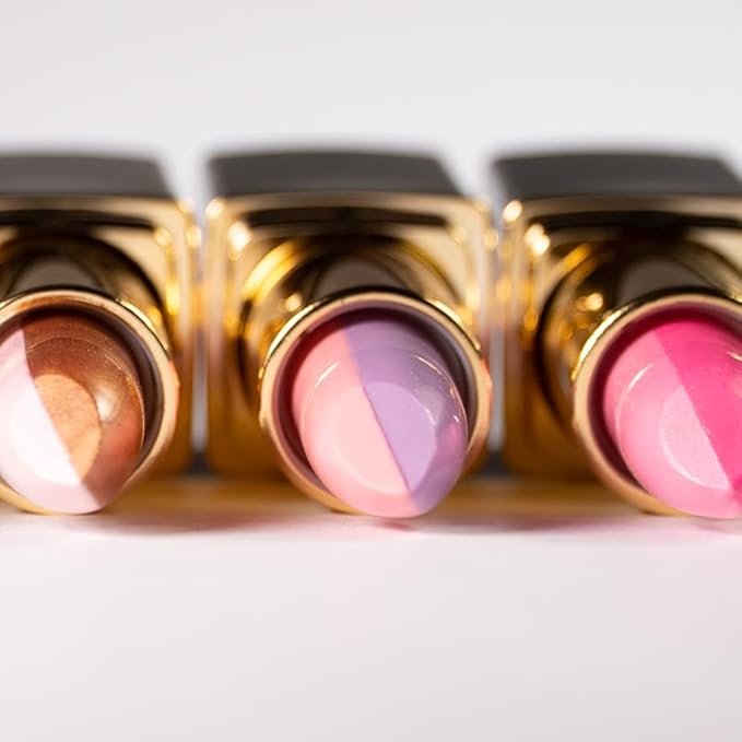 L’Paige L95 – PINK/FROST Designer Lipstick | Dual-Sided Moisturizing Formula with Aloe Vera | Split-Tone Frosted Finish