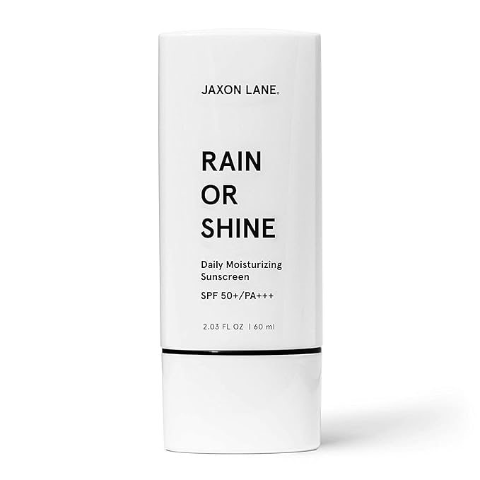 RAIN OR SHINE Anti Aging Face Sunscreen SPF 50 for Clear Skin w/Green Tea, Hyaluronic Acid, Vitamin E Oil, Ginseng, Licorice Root – SPF Moisturizer for Face & Body (Fragrance-Free, 2.03 Fl Oz, 4 pack)