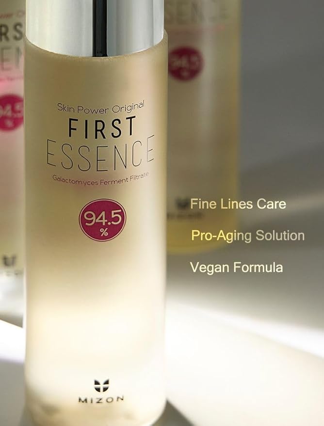 MIZON Skin Power Original First Essence 94.5% Galactomyces Ferment Beans Filtrate Booster Korean Skin Moisturizing Exfoliating Youth Recovery (210ml 7.10 Fl Oz)