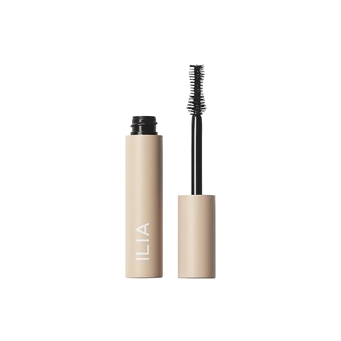 ILIA - Fullest Volumizing Mascara | Weightless, Buildable, Smudge + Flake-Free, Sensitive Eyes Safe | Full, Thick, Healthier Lashes | Non-Toxic, Vegan, Cruelty-Free (Full Size; 0.32 fl oz | 9.5 ml)