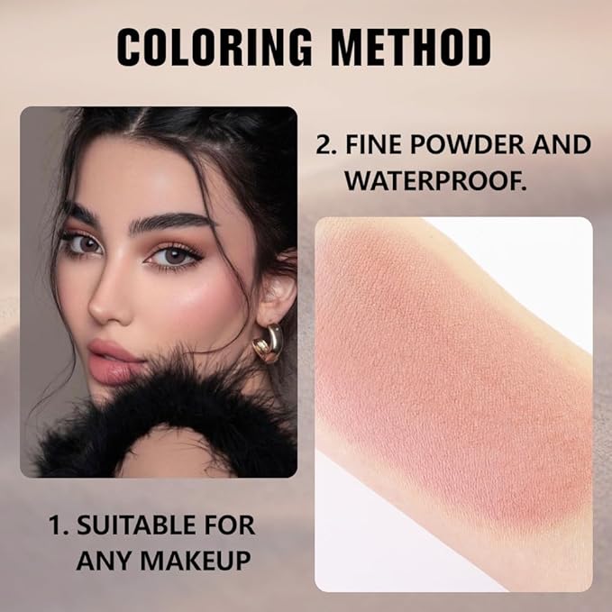 Kaely Pressed Single Eyeshadow Makeup, Little Beige Dress Matte Highly Pigmented Monochrome Eye Shadow Palette, Waterproof Neutral Powder Mini Eyeshadow, sombras para ojos, Lightweight Blendable, 19