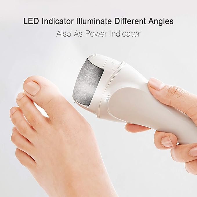 Electric Foot Callus Removers Rechargeable, Portable Electronic Foot File Pedicure Tools, Electric Callus Remover Kit, Professional Pedi Feet Care Perfect for Dead, Hard Cracked Dry Skin Ideal Gift