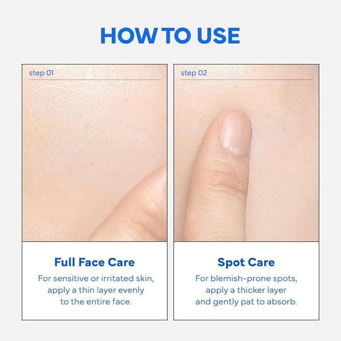 SAM’U PH Sensitive Spot Cream – Redness Reducing Blue Cream with Guaiazulene, Ceramides & Peptides for Redness Relief and Post-Blemish Recovery – Korean Face Moisturizer 30ml / 1.01 fl.oz