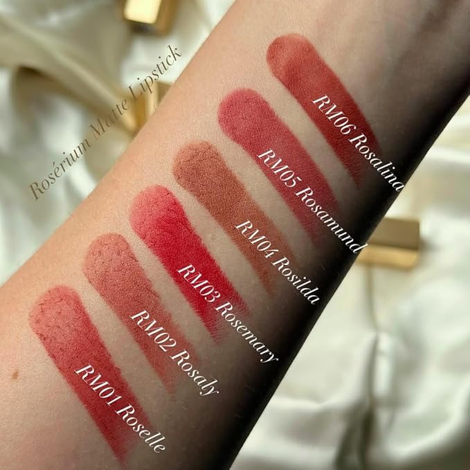 Oulac Pink Nude Matte Lipsticks for Women, Brown Tone Silky Velvet Matte Lipstick, Soft Smooth Texture, High Impact Lip Color, Not Dry Lightweight, Infused with Vitamin E, Vegan&Cruelty Free RM04