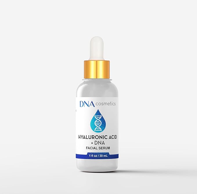 PDRN Hyaluronic Acid Serum with DNA Repair Enzymes – Anti-Aging, Hydrating & Brightening, Wrinkles, Dark Spots & Youthful Skin HA Acido Hialuronico – 1 fl oz