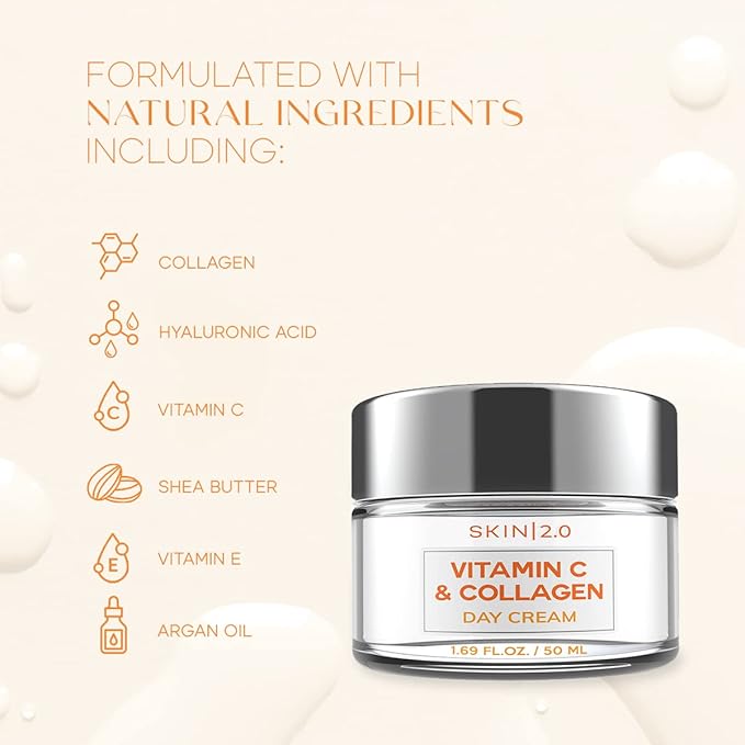 Vitamin C and Collagen Beauty Value Set - Serum, Moisturizer & Face Sheet Masks