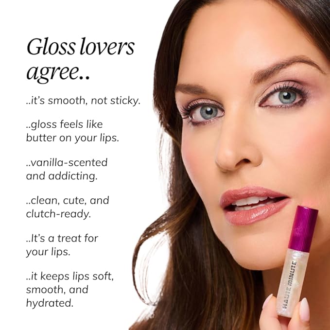 Mini Clutch Couture Lip Shine Gloss, Non-Sticky Lip Gloss, Vegan & Cruelty-free, High Shine Finish & Moisturizing - Starlight