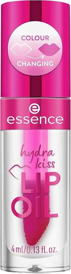 essence | Hydra Kiss Lip Oil |Intense Hydration & Glossy Finish | Infused with Hyaluronic Acid, Vitamin E & Jojoba Oil | Vegan & Cruelty Free (06 | Cranberry Is Back)