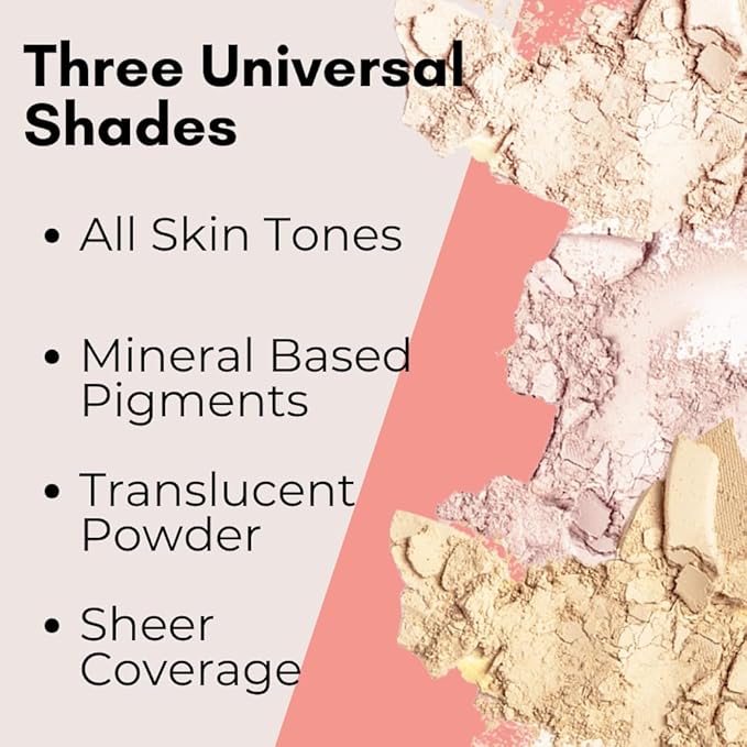 Organic Setting Powder | Non-Toxic, Vegan, Cruelty-Free, Talc-Free, Lightweight + Long Lasting for All Skin Types, Invisible Light