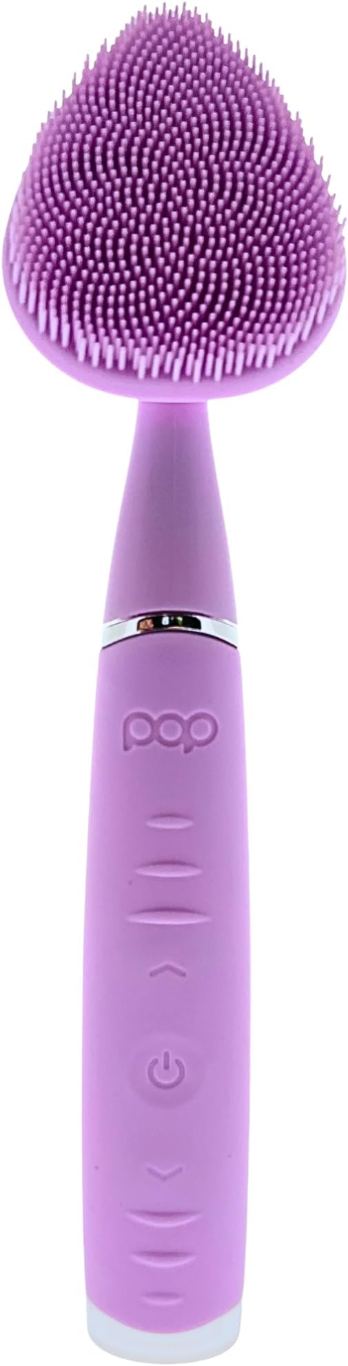 Pop Sonic Clover Facial Cleansing Device- Silicone Pore Cleaning Tool w/Case- 8000VPM, USB Charging Skin Care Tools for Face (Lavendar)