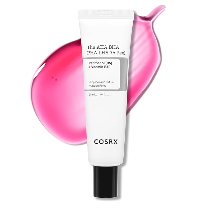 COSRX AHA BHA PHA LHA 35% Peel 1.01 fl. oz / 30 ml, Chemical Exfoliating Peeling Gel for Dull, Rough, Oily skin with Clogged Pored & Dead Skin Cells, Highly Concentrated, Korean Skin Care