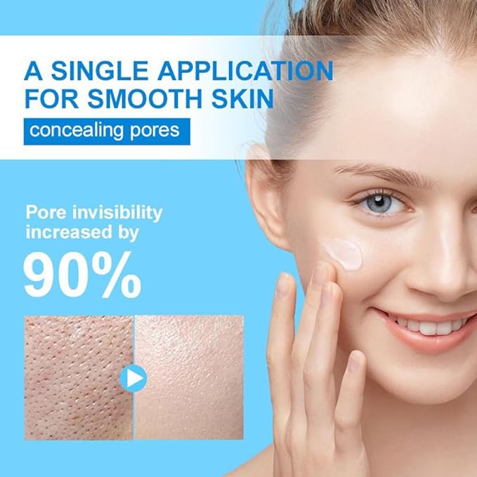 Pore Shrinking Invisibility Face Primer, Pore Invisible Cream, Instantly Conceals, Hydrates & Smooths -Radiant, Lightens Fine Lines, Oil Control Firming, Nourishing Soothing Base