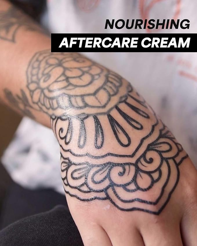 Tattoo Aftercare Lotion, Color Brightening and Enhancing Moisturizer, Ink Hydration Cream, for New and Old Tattoos - Cruelty-Free - Fluid 6.7 oz
