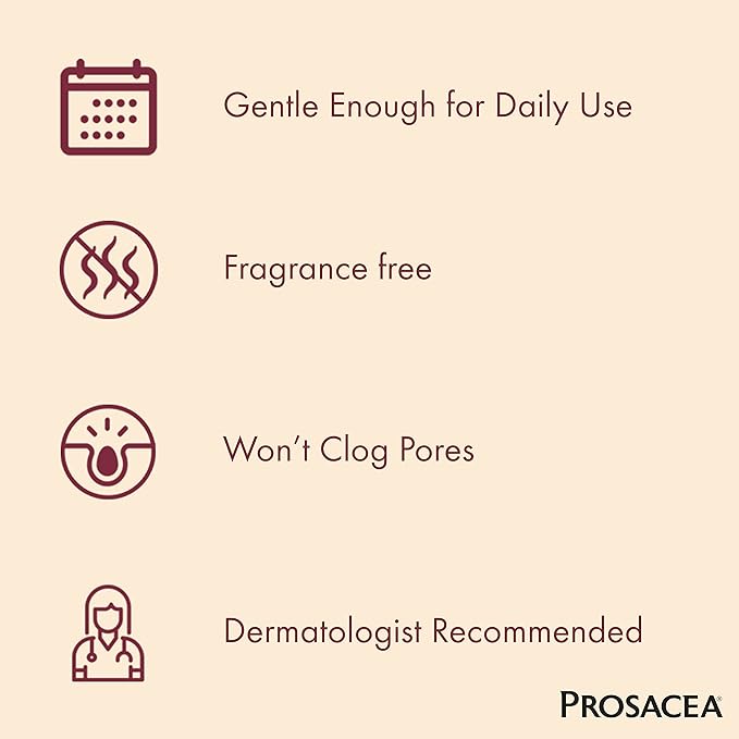 Prosacea - Medicated Rosacea Treatment for Face - Heals Rosacea Symptoms of Redness, Pimples and Irritation - Fragrance Free - 0.75 oz