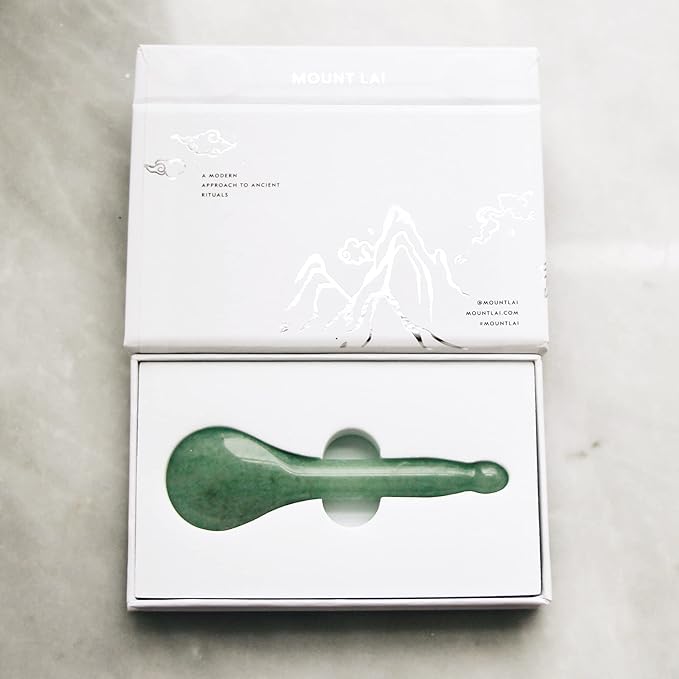 Mount Lai - The Gua Sha Facial Lifting Tool (Jade Gua Sha Spoon, Gua Sha)