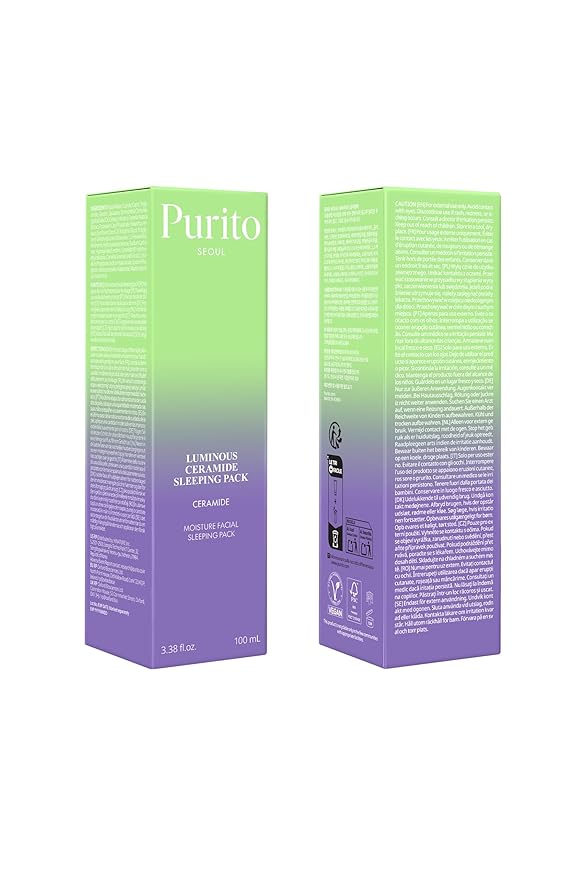 Luminous Ceramide Sleeping Pack – Overnight Recovery Cream with 3,000ppm Ceramide, Cica Complex to Calm Irritation & Redness, and Long-Lasting Hydration for Sensitive Skin, 80ml / 2.70 fl.oz