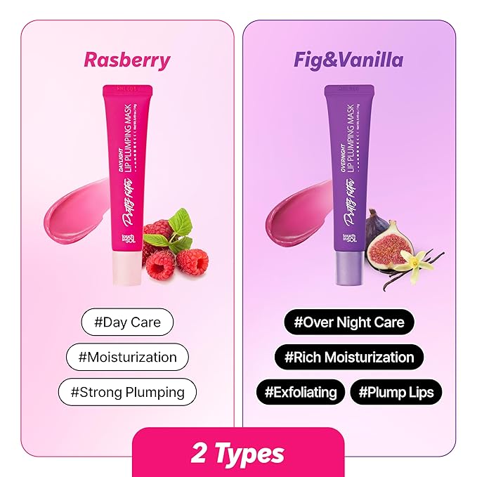 Touch in Sol Pretty Filter Daylight Lip Plumping Mask – Plumping Lip Gloss for Fuller Lips, Moisturizing Raspbarry Lip Plumper, Korean Makeup Essential for Glossy Lips #Raspbarry (0.3 fl.oz/9ml)