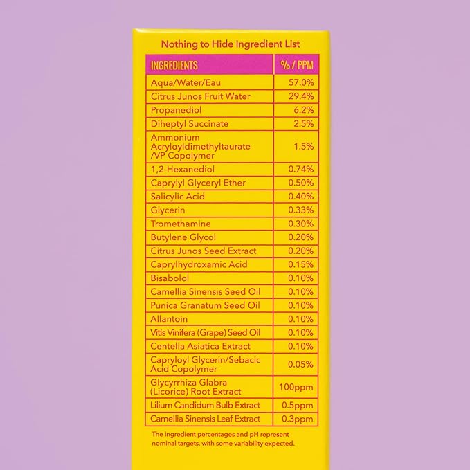 Good Molecules Yuzu Blemish Gel Cream - Lightweight Gel Moisturizer with Salicylic Acid, BHA and Natural Extracts to Target Acne, Even Skin Tone, and Texture - Skin Care for Face