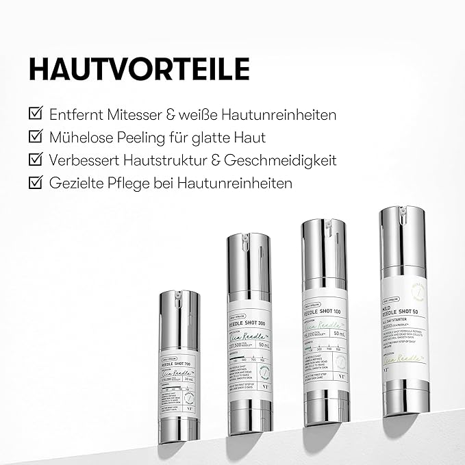 VT COSMETICS CICA Reedle Shot 300, Advanced Night Exosome, Microneedling Serum, Centella Asiatica, Hyaluronic Acid, Propolis, Soft Skin, Regeneration, Glass Skin, Korean Skin Booster 1.69Fl Oz (50ml)