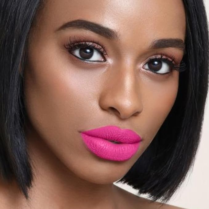 The Lip Bar - Nonstop Liquid Matte Lipstick, Fuchsia - Playmate (AKA Big Gretch) Electric Pink - High Pigment - Long Lasting - Jojoba Oil & Vitamin E - Vegan & Cruelty Free - Makeup - .24 fl oz