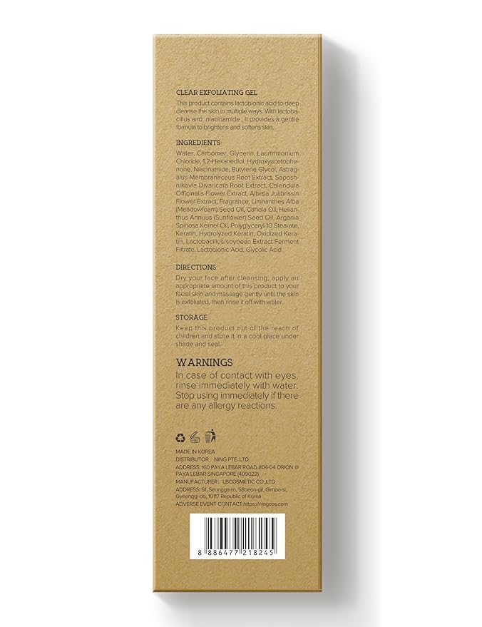 Exfoliating Face Wash: Gentle Face Exfoliator Gel with PHA & AHA, Niacinamide - Facial Scrub Peeling Cleanser Purifying Skin Blackhead Pore Refining Deep Cleansing Moisturizing |7.05OZ