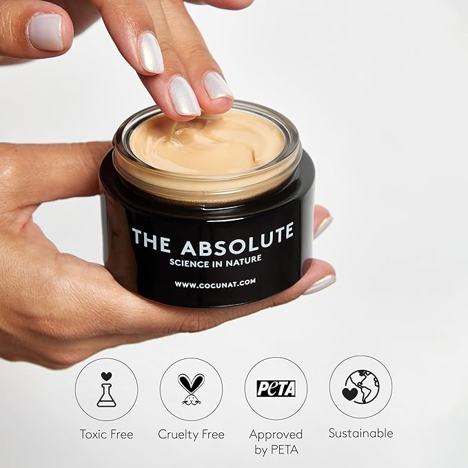 COCUNAT - The Absolute - Anti-Ageing Face Cream - with Hyaluronic Acid - Works on Wrinkles, Blemishes, Firmness and Radiance - All Skin Types - Deeply Nourishing - 50ml