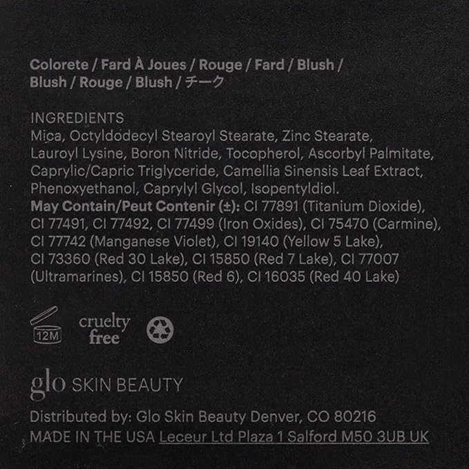 Glo Skin Beauty Blush (Flowerchild) - Pressed Powder Blush for Cheeks, High Pigment Mineral Face Makeup Creates a Natural, Healthy Glow