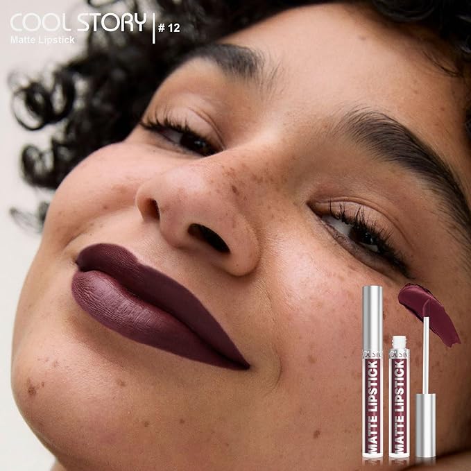 Matte Lip Gloss Stain Color Tint Long-Lasting Waterproof Formula (12)