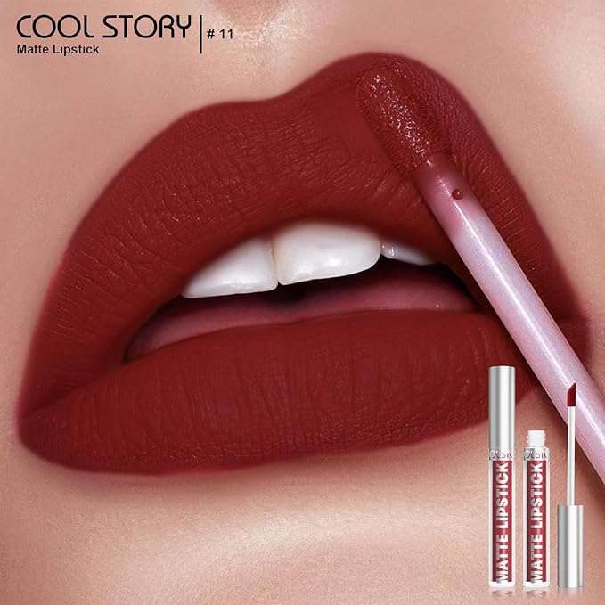 Matte Lip Gloss Stain Color Tint Long-Lasting Waterproof Formula (11)