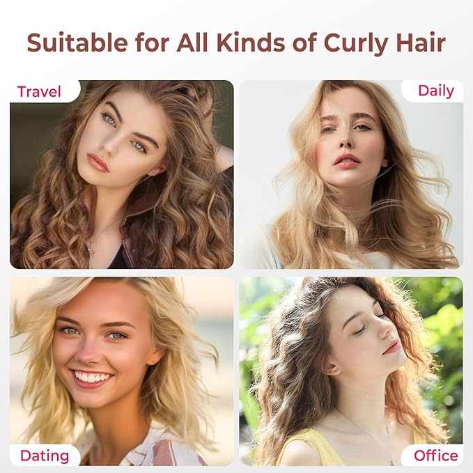 MIni Curling Iron 1 inch,Double Voltage Travel Curling Iron Mini, Hot Tools Curling Irons for Short Hair, Small Curling Wand for Women,60 Min Auto-Off,Curling Wand for Versatile Style
