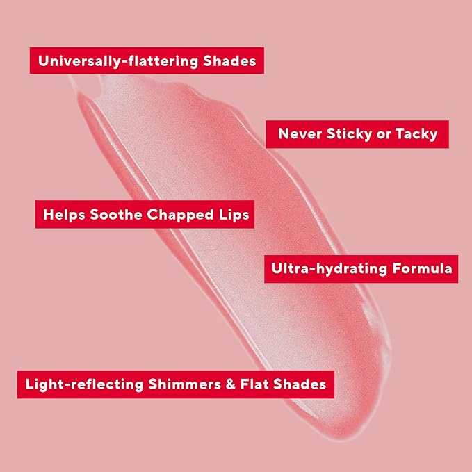 Mirabella Luxe Advanced Lip Gloss, Hydrating Non-Sticky High-Shine Lip Gloss for Women, Infused with Vitamin E & Jojoba Oil, Long-Lasting & Cruelty-Free - Vintage (Caramel)