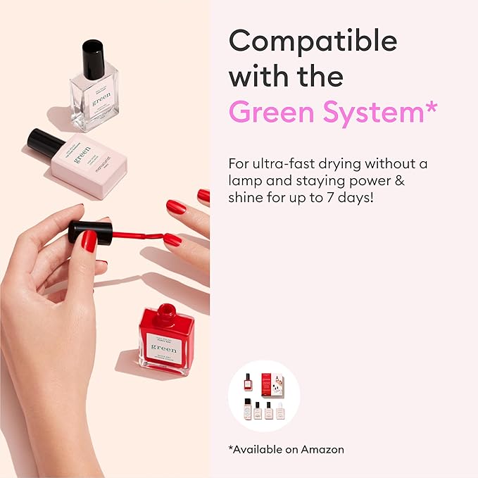 Manucurist - Green Milky White Nail Polish - Sheer White Nail Polish - 9-Free, Vegan and Plant-Based - Manicure - Made in France - 0.5 fl oz