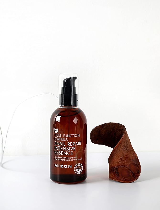 MIZON Snail Repair Intensive Essence Snail Mucin Adenosine Hyaluronic Acid Centella Asiatica Improves Skin Fine Line Treatment Smooth Skin Korean Skincare (3.38 fl oz)