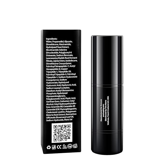 Hyaluronic Acid Peptide Serum – 5x HA, NAD⁺, and Copper Peptides to Plump, Hydrate, and Firm. Boosts Radiance, Smooths Lines, and Supports Skin Renewal – Clean Vegan Formula