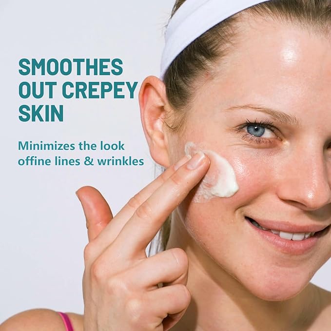 Crepes skin cream for aging skin ,Crepes Skin Repair Treatment, Firming Cream with Hyaluronic Acid & Shea Butter to Deeply Moisturize & Tighten Wrinkly Dry