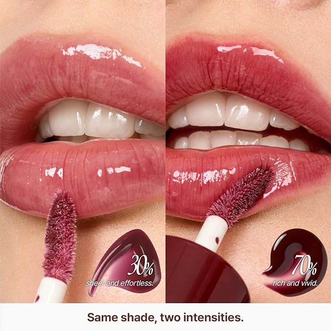 3D Voluming Gloss 30% (Sheer) | Vanilla 30% l High Shine, Non-Sticky Lip Gloss for Makeup | Long-Lasting, Moisturizing Gel Formula | 30%, 70% Pigment Options | 5.3g