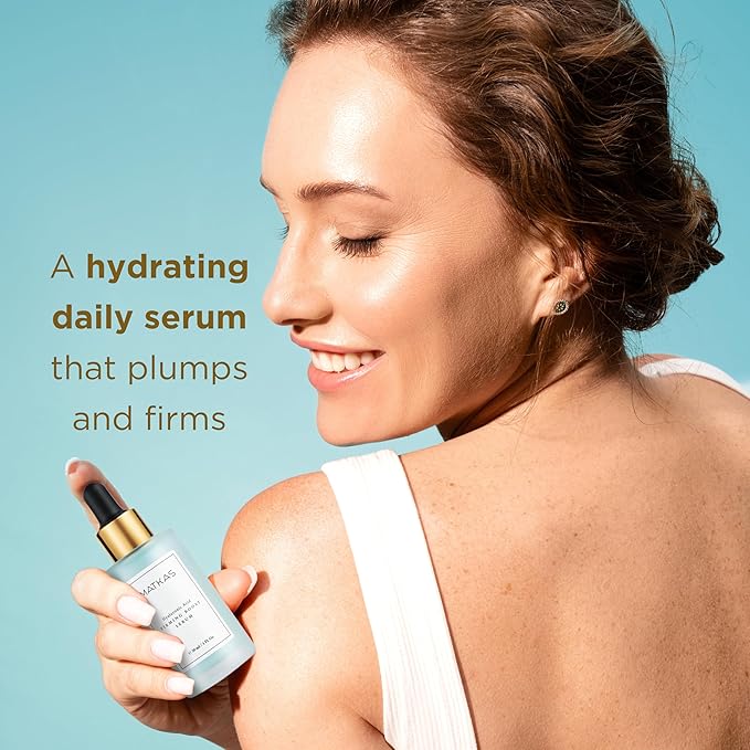 MATKAS Korean Firming Boost Hyaluronic Acid Serum 1 Fl. Oz. - Niacinamide and Hyaluronic Acid Serum for Face Korean Skin Care for Anti Aging, Hydrating Face Moisturizer for Dry Sensitive Skin