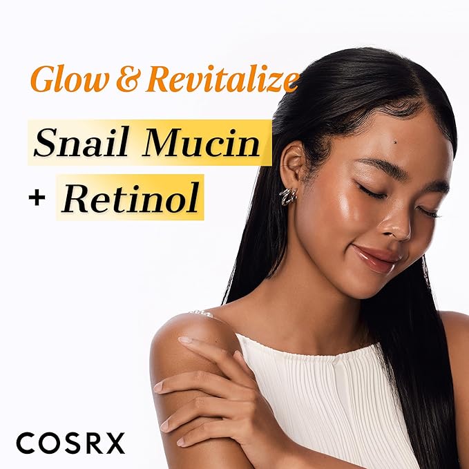 COSRX Glass Skin Starter Set, Amazon Exclusive, Advanced Snail 96% Mucin Power Essence & Retinol 0.1% Cream Mini Sample, Daily Hydrating & Firming Korean Skin Care Kit, Gift Set