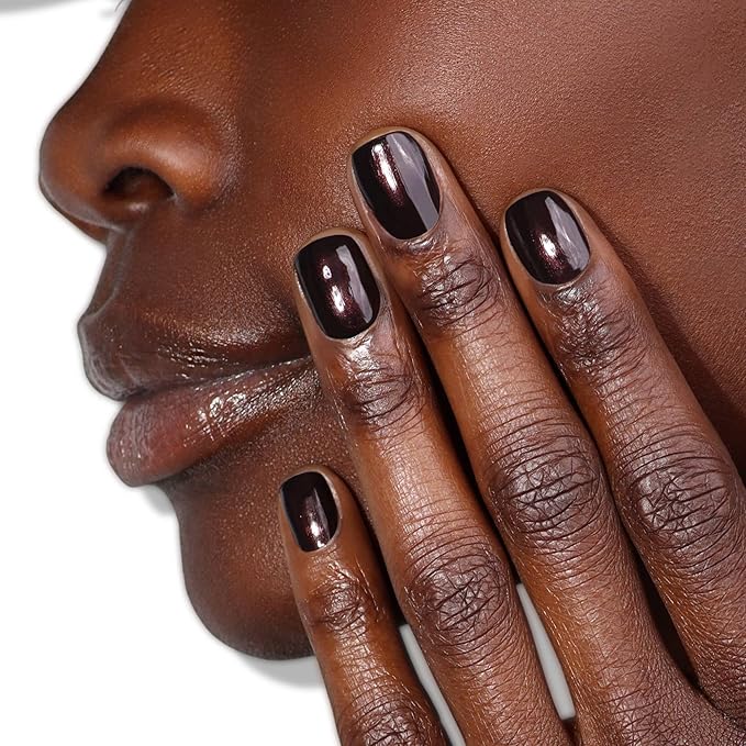 LONDONTOWN lakur Nail Polish - Chip-Resistant, Non-Toxic, Conditions & Hydrates Nails | Shimmery Pinot Noir Purple, Spilled Wine, .40 fl oz