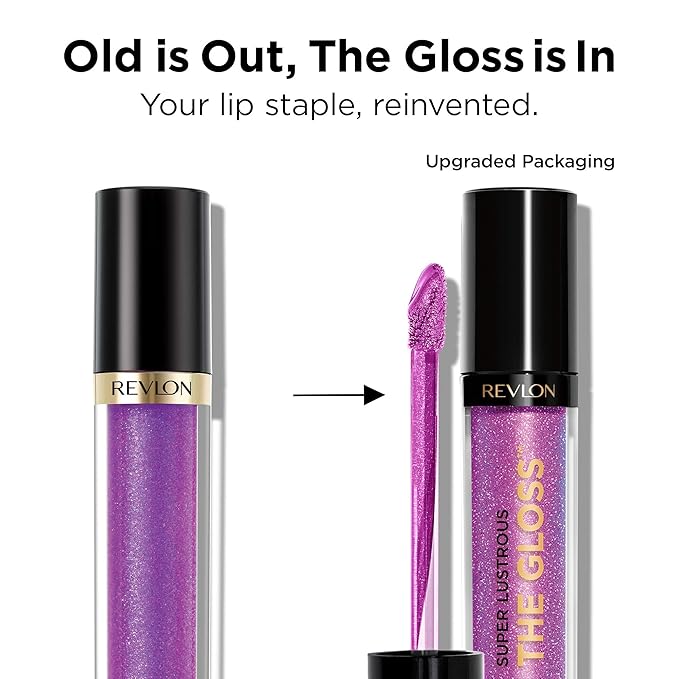 Revlon Super Lustrous Lip Gloss, Non-Sticky, Hydrating, High Shine Finish, 205 Snow Pink, 0.13 oz